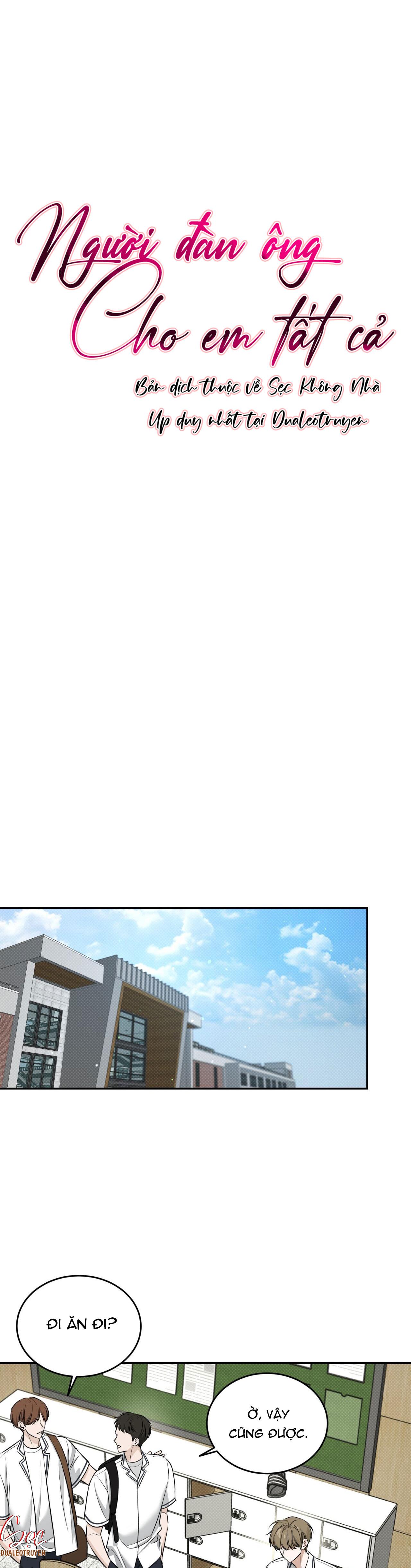 NGƯỜI ĐÀN ÔNG CHO EM TẤT CẢ - Chap 15