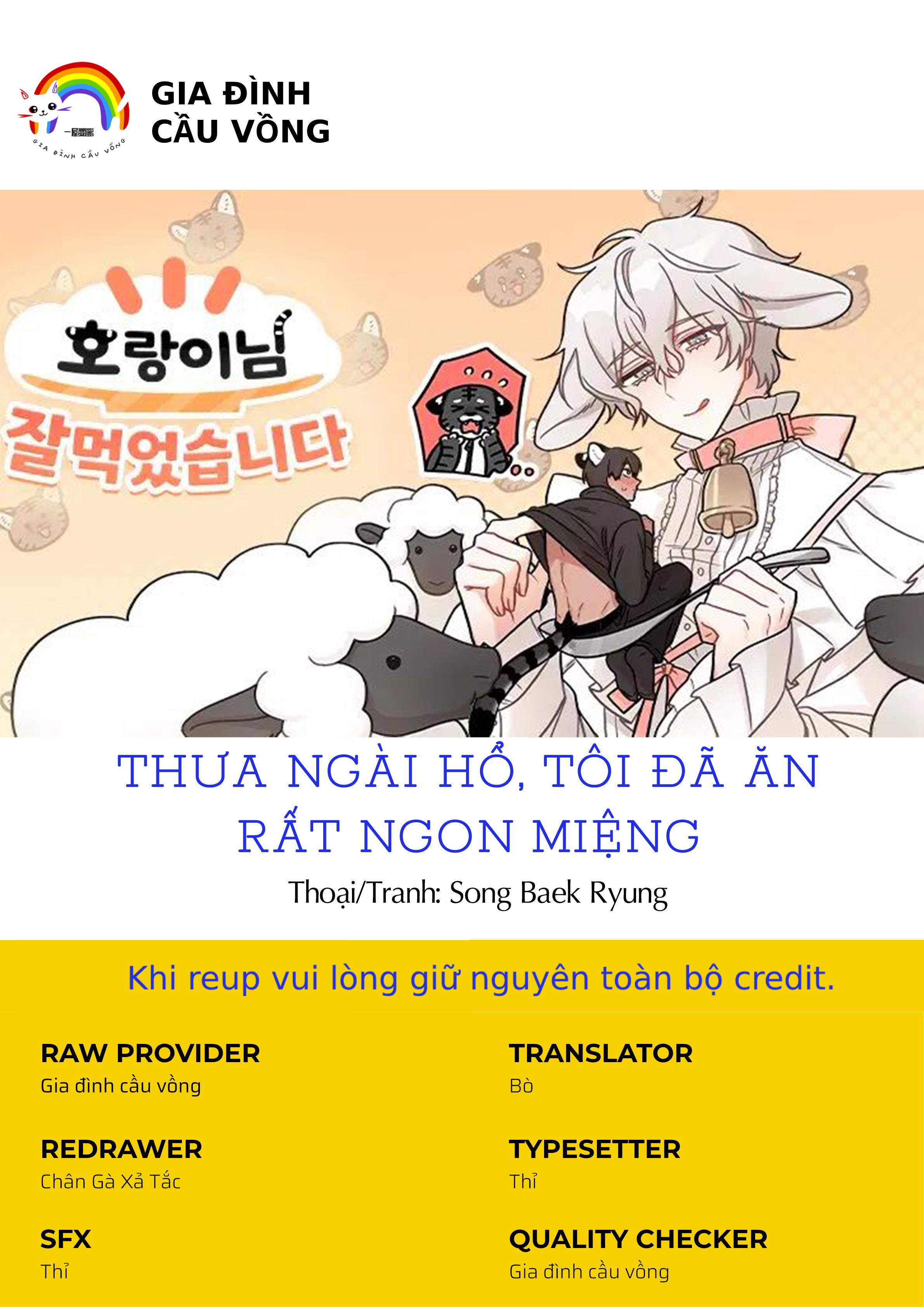 THƯA NGÀI HỔ, TÔI ĐÃ ĂN RẤT NGON MIỆNG - Chap 15