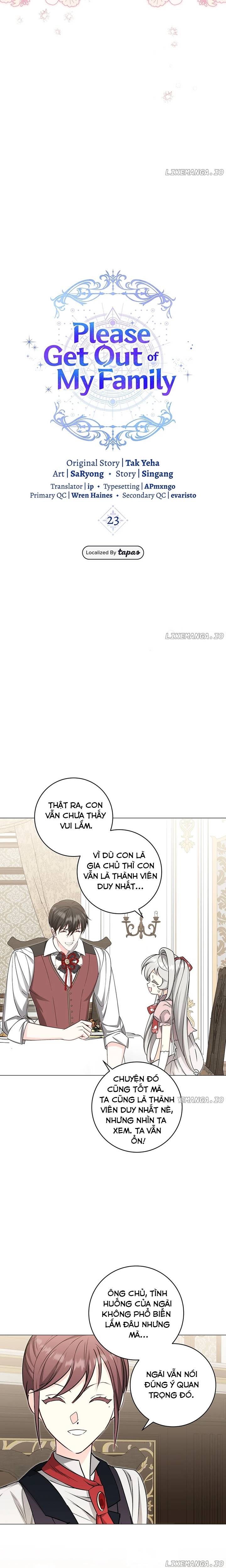 CÚT KHỎI GIA TỘC CỦA TÔI!! - Chap 23