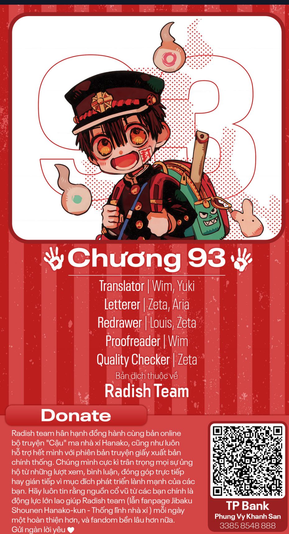 Hanako-Kun Nhà Xí - Chap 93
