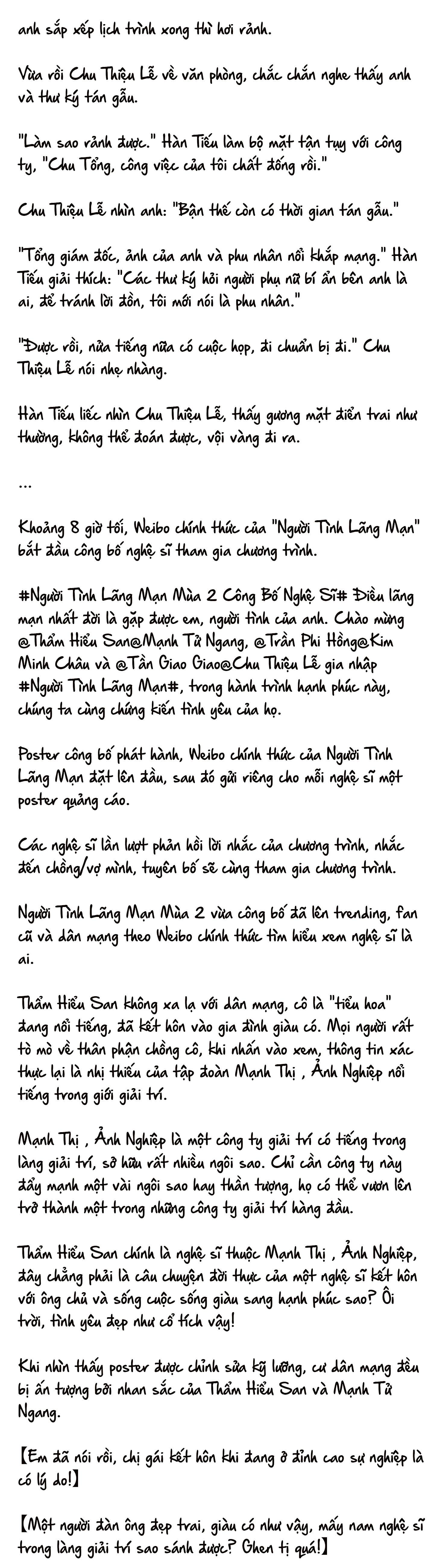 Cặp Đôi Hào Môn , Làm Cá Mặn Ở Show Hẹn Hò - Chap 14
