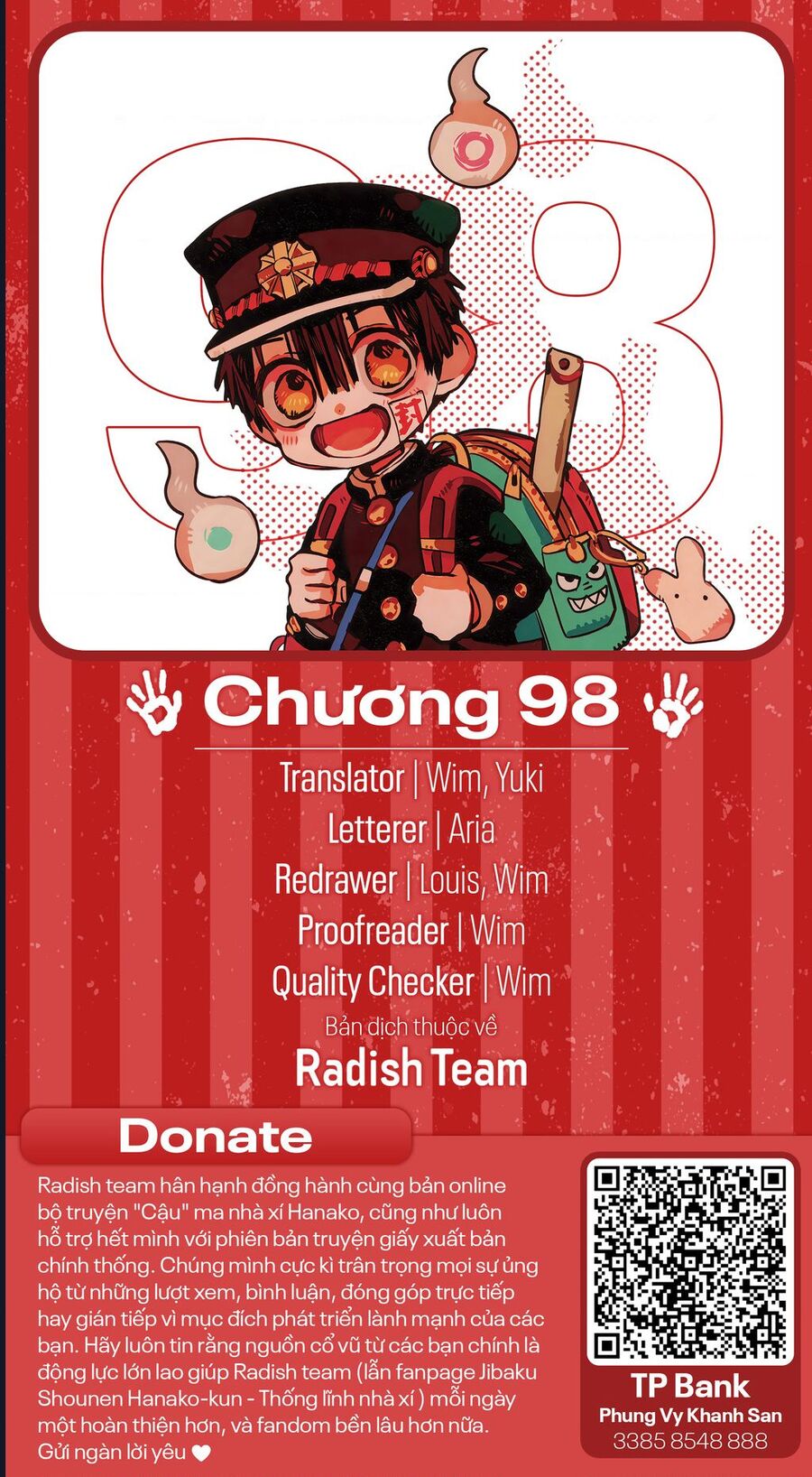 Hanako-Kun Nhà Xí - Chap 98