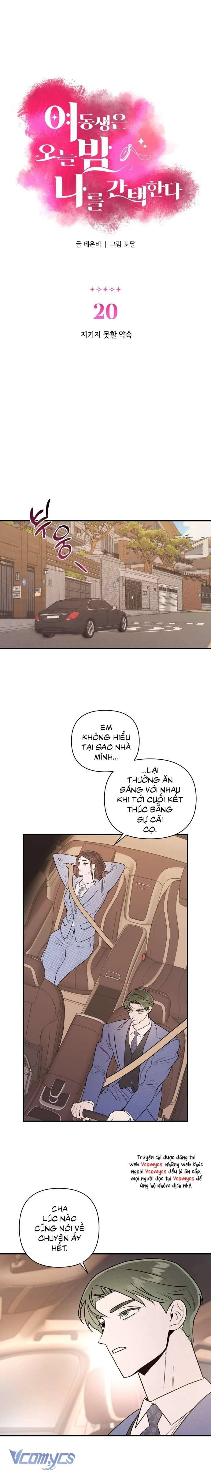 Tối Nay Tôi Là Người Được Cô Ấy Chọn - Chap 20