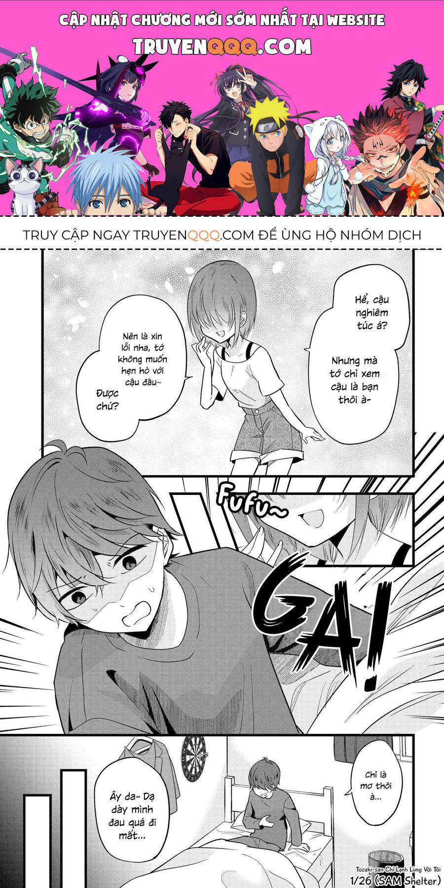 Tozaki-San Chỉ Lạnh Lùng Mỗi Mình Tôi - Chap 4