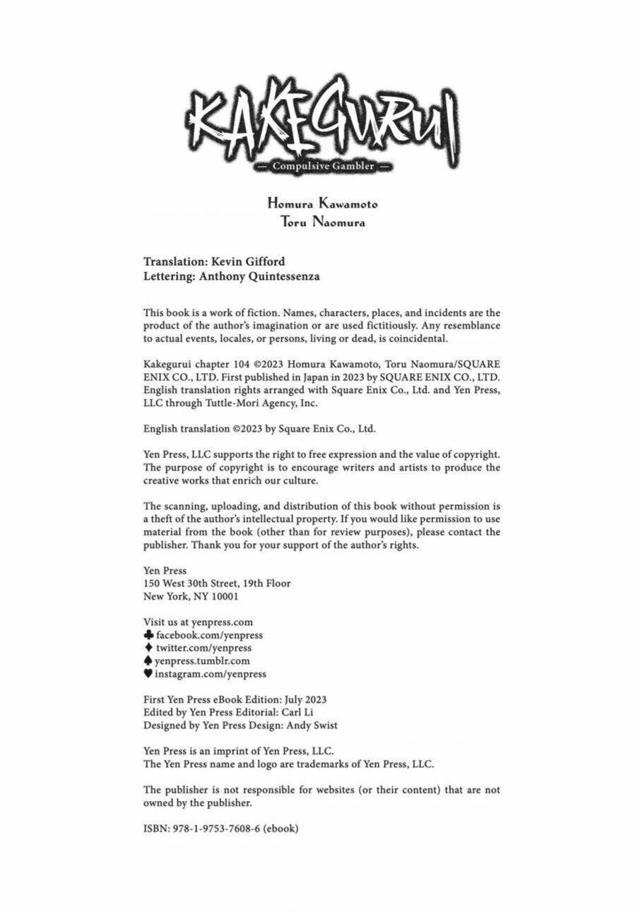 Kakegurui - Chap 104